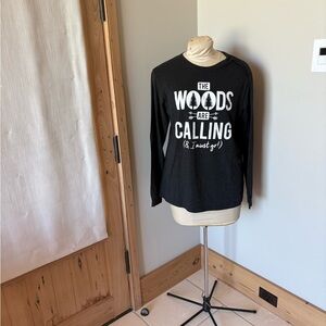 Black Long Sleeve Graphic Tee